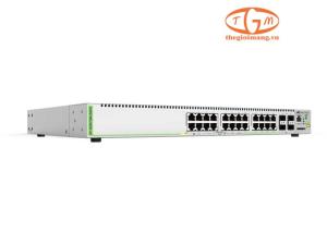 Allied Telesis AT-GS970M/28PS Layer 3 Switch 24x RJ-45 1G PoE+ 370W + 4x SFP Uplink