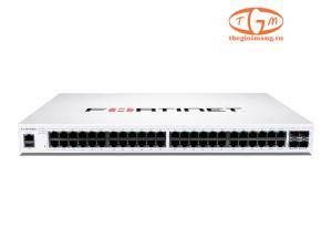 FS-148F-FPOE FortiSwitch 48 Ports GE RJ45 PoE+ 740W, 4 Ports 10G SFP+