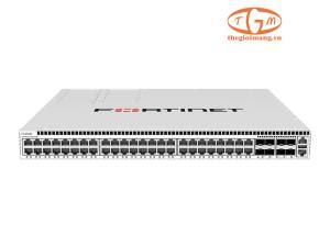 FS-648F-FPOE FortiSwitch 32x 2.5GE RJ45 POE++, 16x 5GE RJ45 POE++ 1800W, 8x 25GE SFP28 