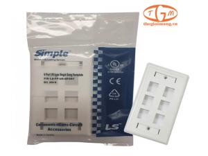 Mặt nạ mạng LS 6 port (LS-FP-US-6PORT)