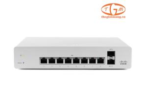 MS130-8P-I-HW Switch Cisco Meraki, 8 Ports 1GE, 2 Ports 1GE SFP uplink, Cloud Managed, Power Internal