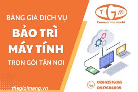 Bảng giá Dịch Vụ bảo trì PC, Server và thiết bị mạng CNTT